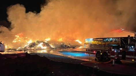 Crews with the Durham Fire Department battled a massive fire in a recycling facility on South Hoover Street.