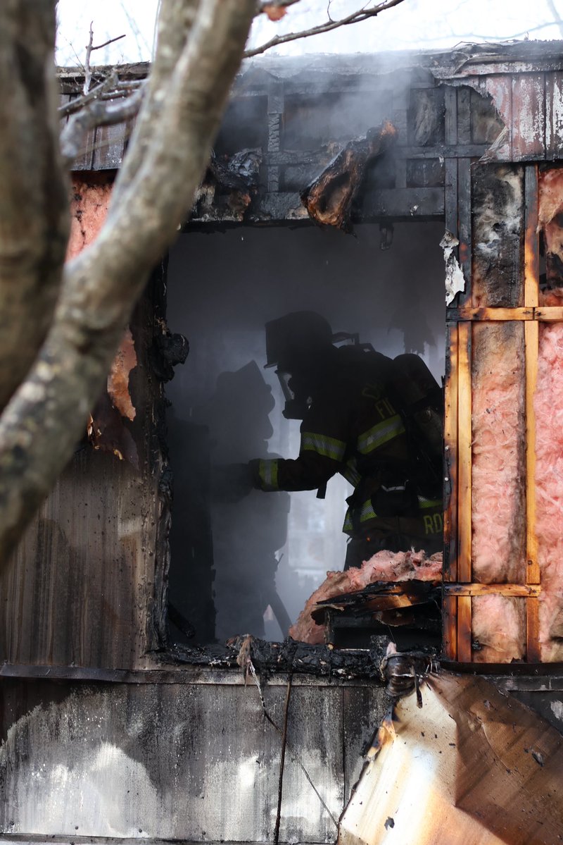 LARGE FIRE   1 person hurt in large mobile home fire in northwest Charlotte  Charlotte Fire Dept.