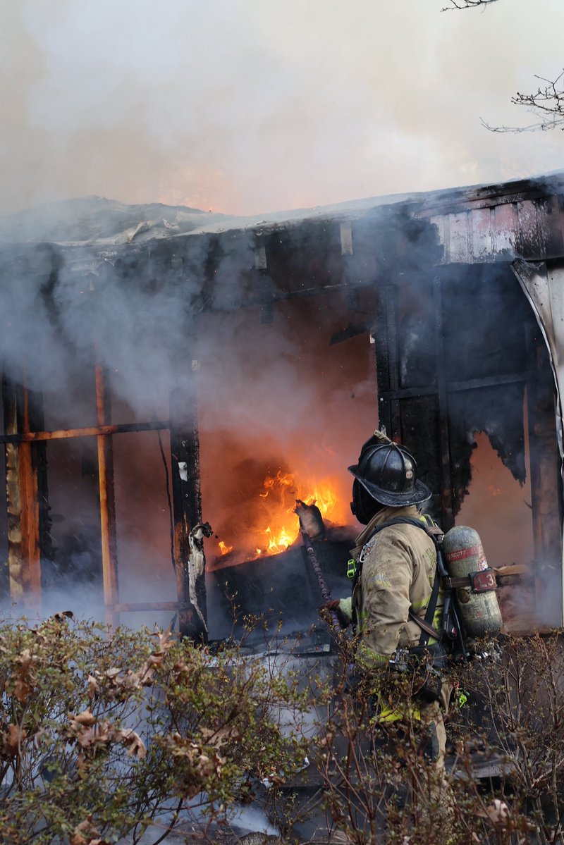 LARGE FIRE   1 person hurt in large mobile home fire in northwest Charlotte  Charlotte Fire Dept. 
