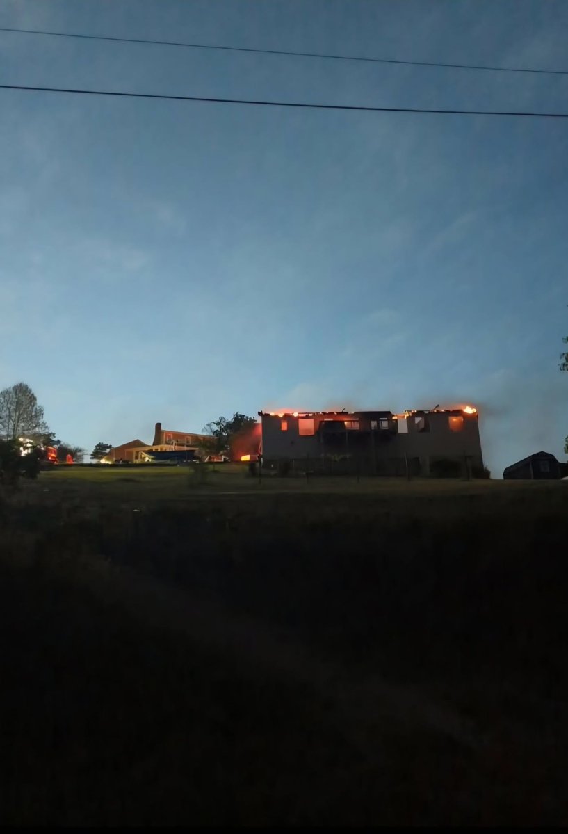 A firefighter was injured while battling a structure fire in Burke County Saturday evening, according to the Burke County Fire Marshal's Office.