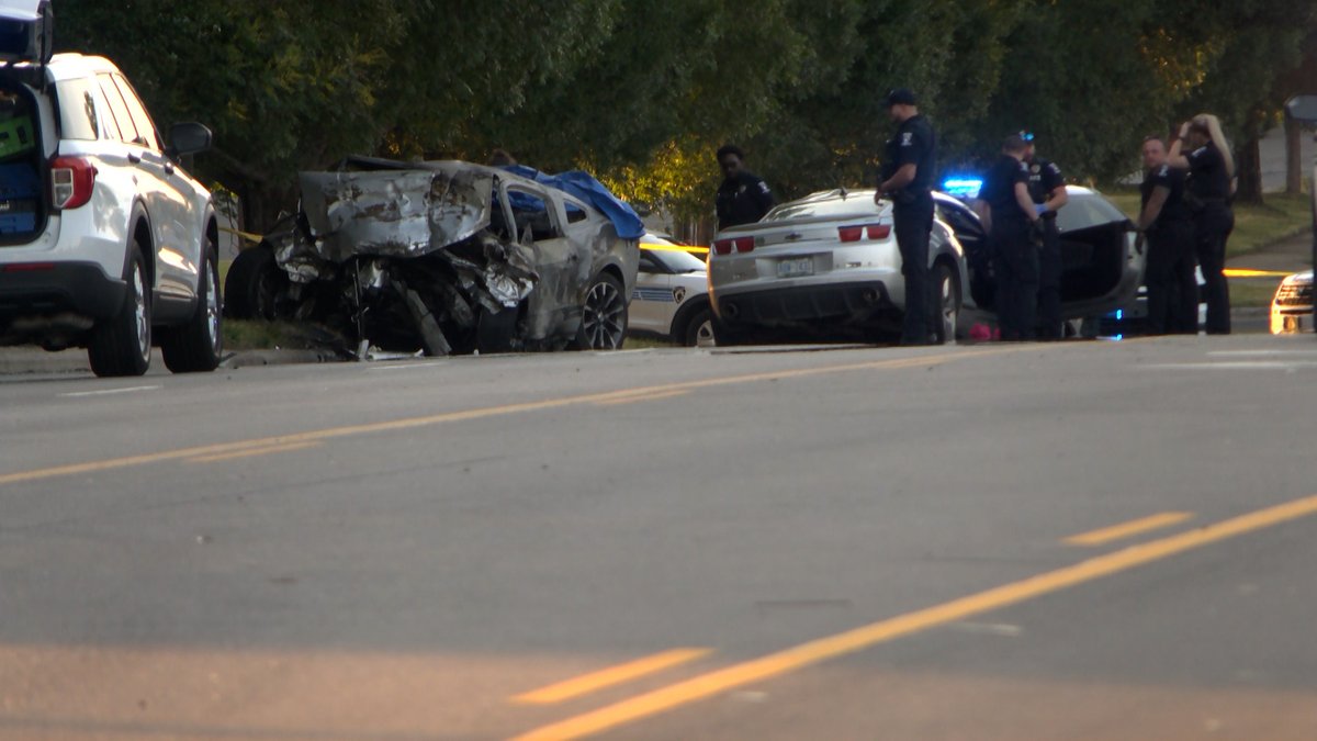 Two teens were killed in a fiery southwest Charlotte crash on Wednesday night.
