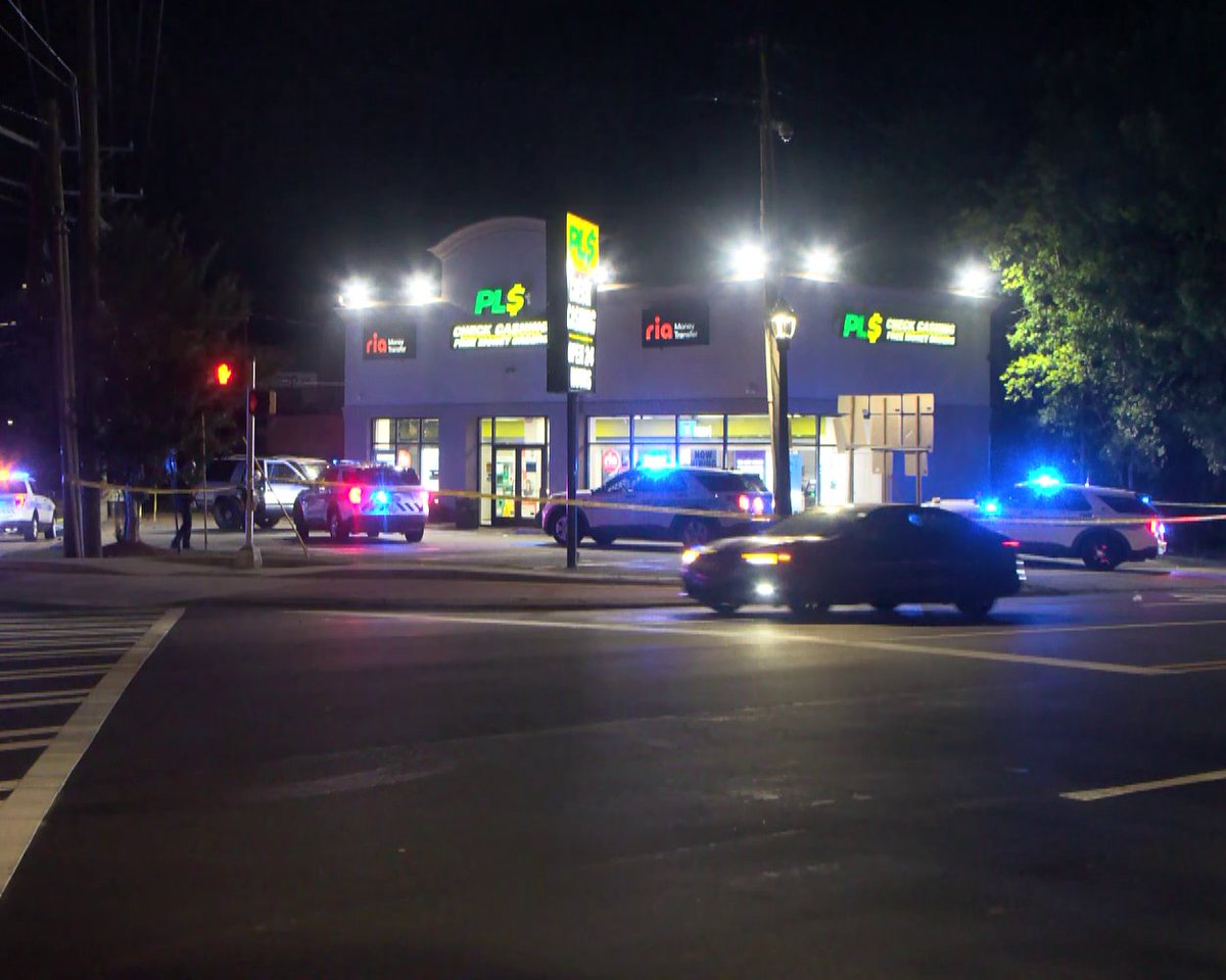 A person was badly hurt after they were shot at a business on the edge of Charlotte's South End.