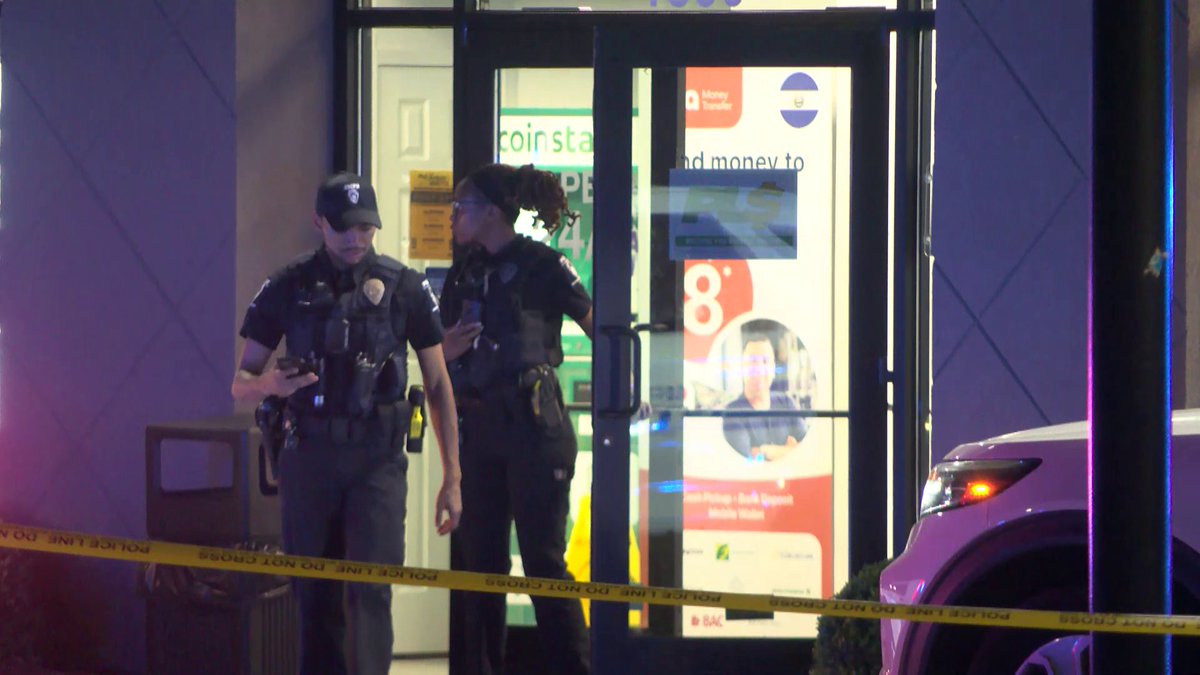 A person was badly hurt after they were shot at a business on the edge of Charlotte's South End.
