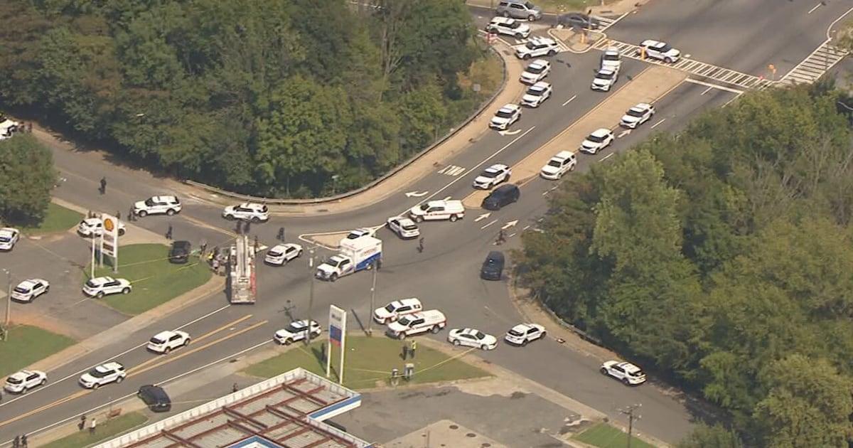 The Charlotte-Mecklenburg Police Department is responding to an officer-involved shooting Friday afternoon along Lasalle Street and Newland Road in north Charlotte